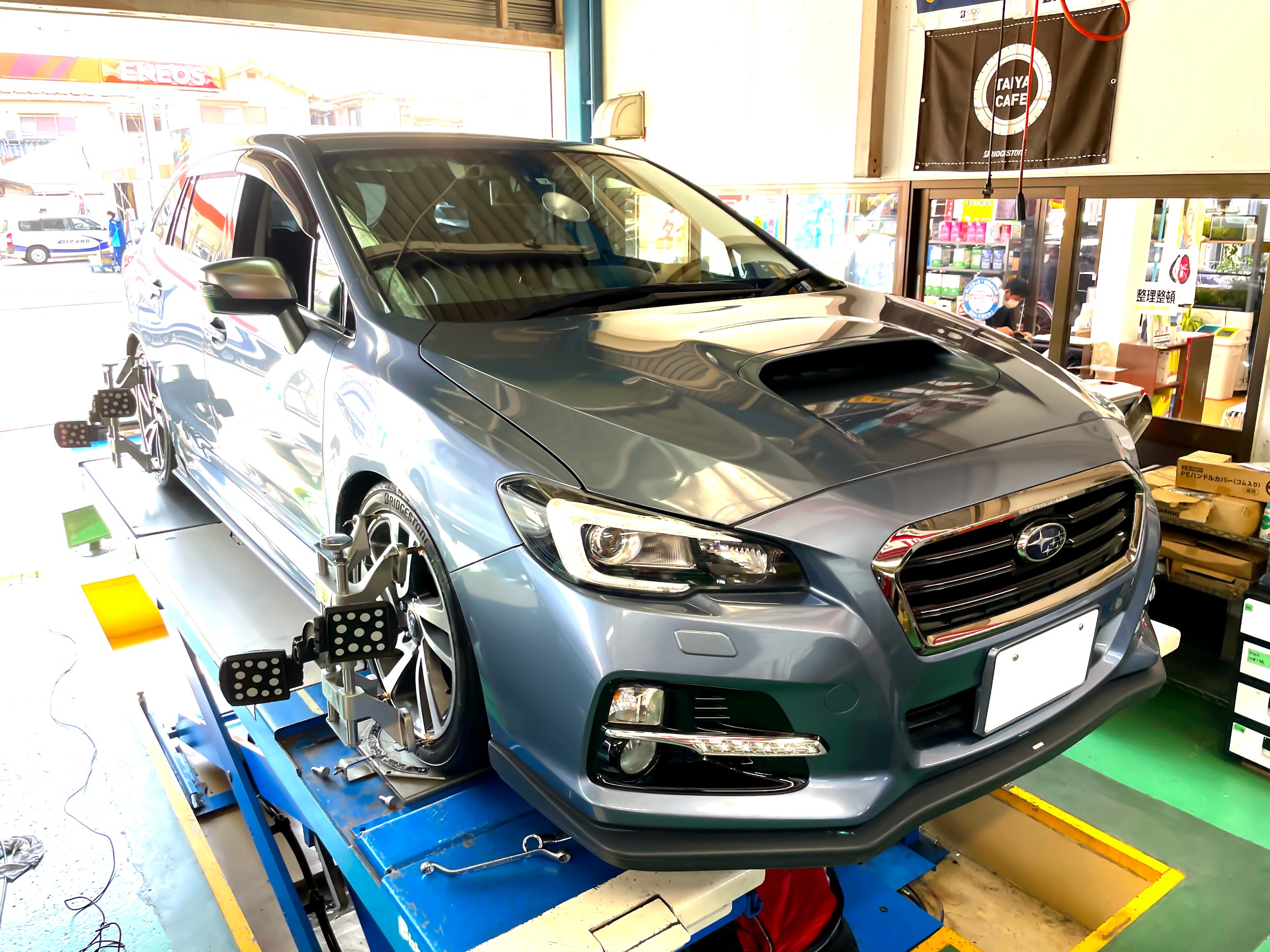 Subaruレヴォーグ アライメント スバル レヴォーグ メンテナンス商品 タイヤ ホイール関連 アライメント調整 スタッフ日記 ミスタータイヤマン 高石 大阪府 和歌山県のタイヤ カー用品ショップ ブリヂストンのタイヤ専門店