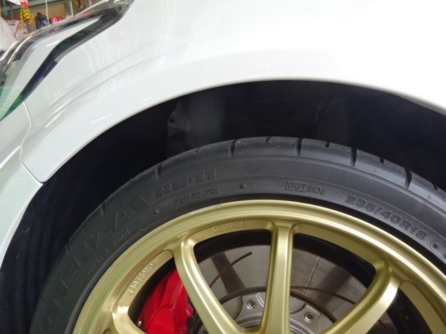 Grヤリスにやっと車高調を取り付け トヨタ メンテナンス商品 カー用品取付 足回り関係取付 スタッフ日記 ミスタータイヤマン M Tech ブリヂストンのタイヤ専門店 ミスタータイヤマン