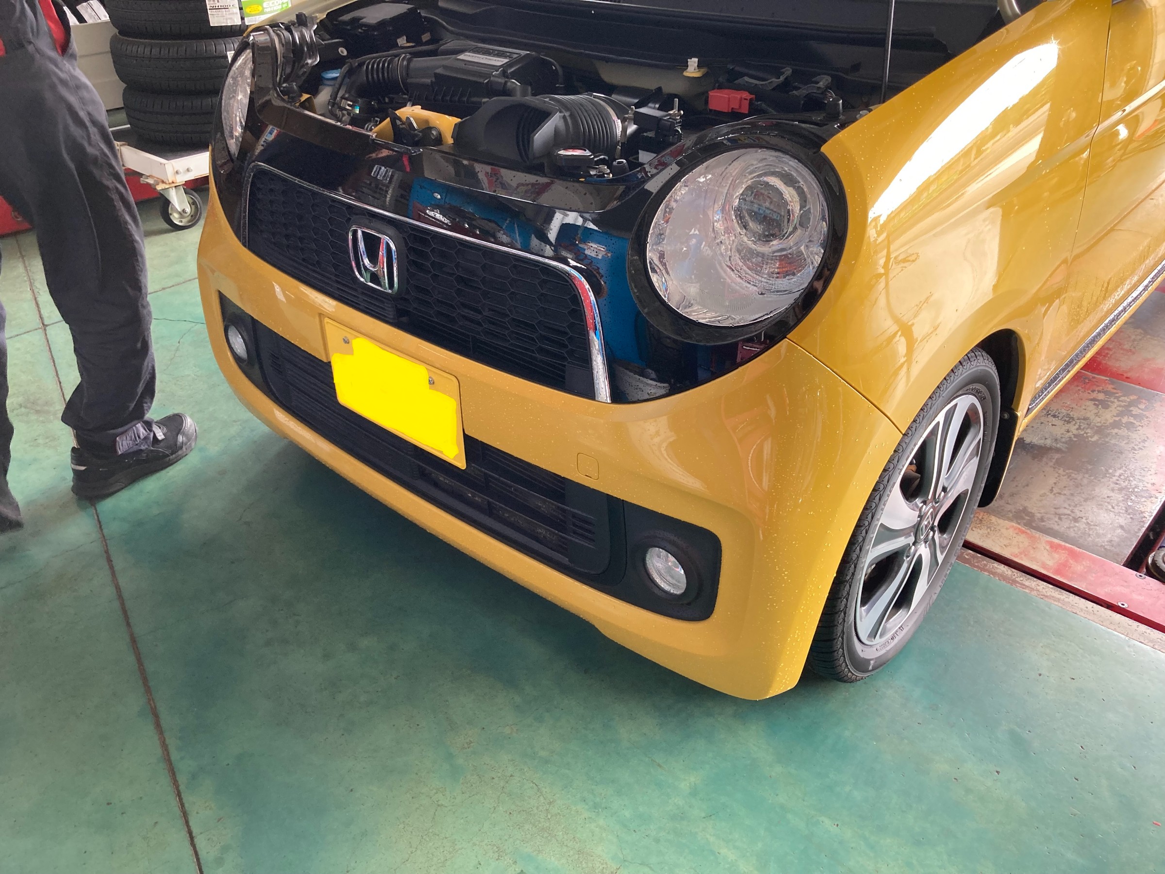 Noneグリル交換 スカイライン キャストタイヤ交換 ホンダ N One スタッフ日記 ミスタータイヤマン 御幸辻店 タイヤ カー用品ショップ ブリヂストンのタイヤ専門店
