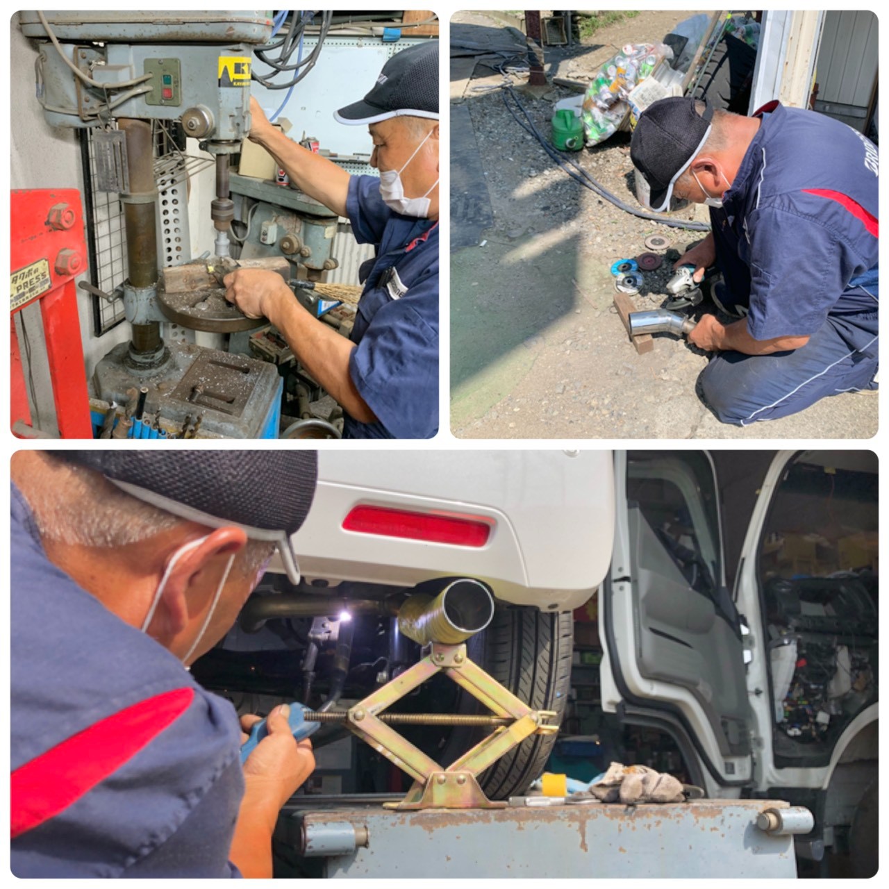 市販マフラーはもちろん、ワンオフマフラー制作や加工もお任せください