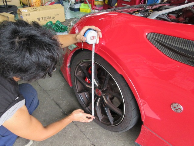 86後期にテイン車高調フレックスZ・CT52ワゴンRのストップ球交換