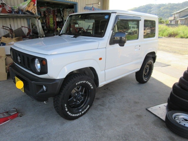 JB64ジムニーにA・LAPJ・ランサーエボリューションⅤの車高調整・極上