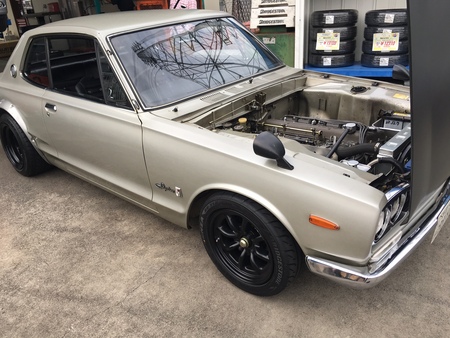 ハコスカGT-Rのオイル交換！！ | 店長の日記 | ミスタータイヤマン