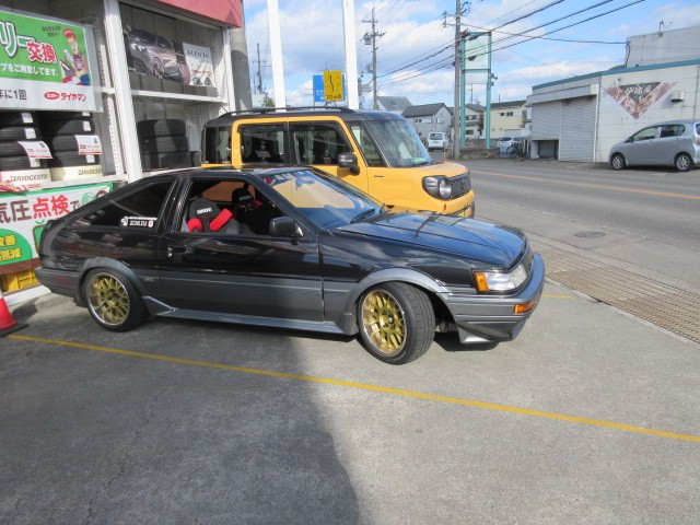 AE86改にロンシャンRX4・ウイングロード車検整備・フリード/Xトレイル