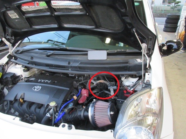 NCP91ビッツRSにカムコン・リフトの部品配達・RX-8ご相談
