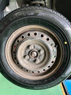 営業車としてのタントのタイヤ交換 | ダイハツ タント タイヤ