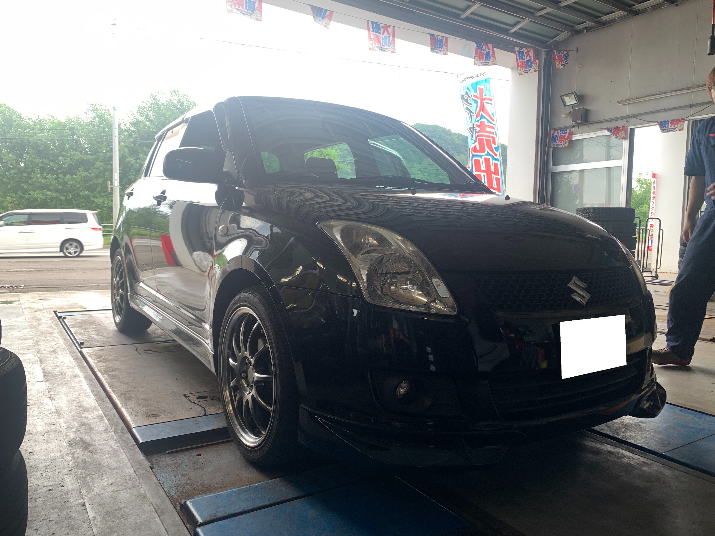 スイフト 車高調取付とアライメント調整 | タイヤマン藻岩の日常