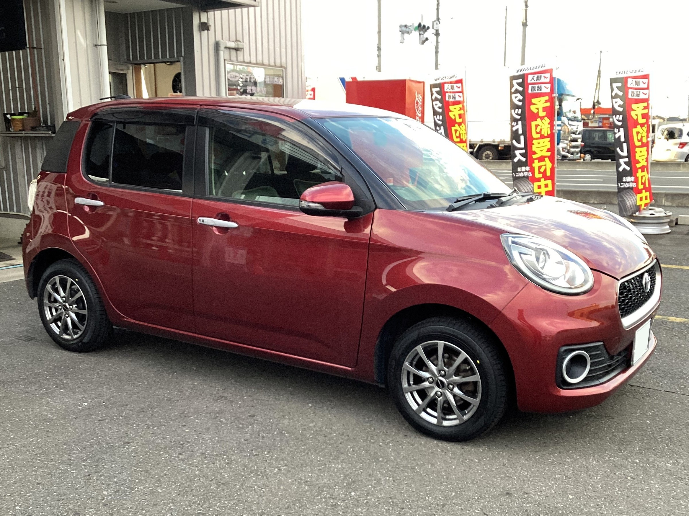 パッソ タイヤホイール （トヨタ パッソにBRIDGESTONE ECOPIA