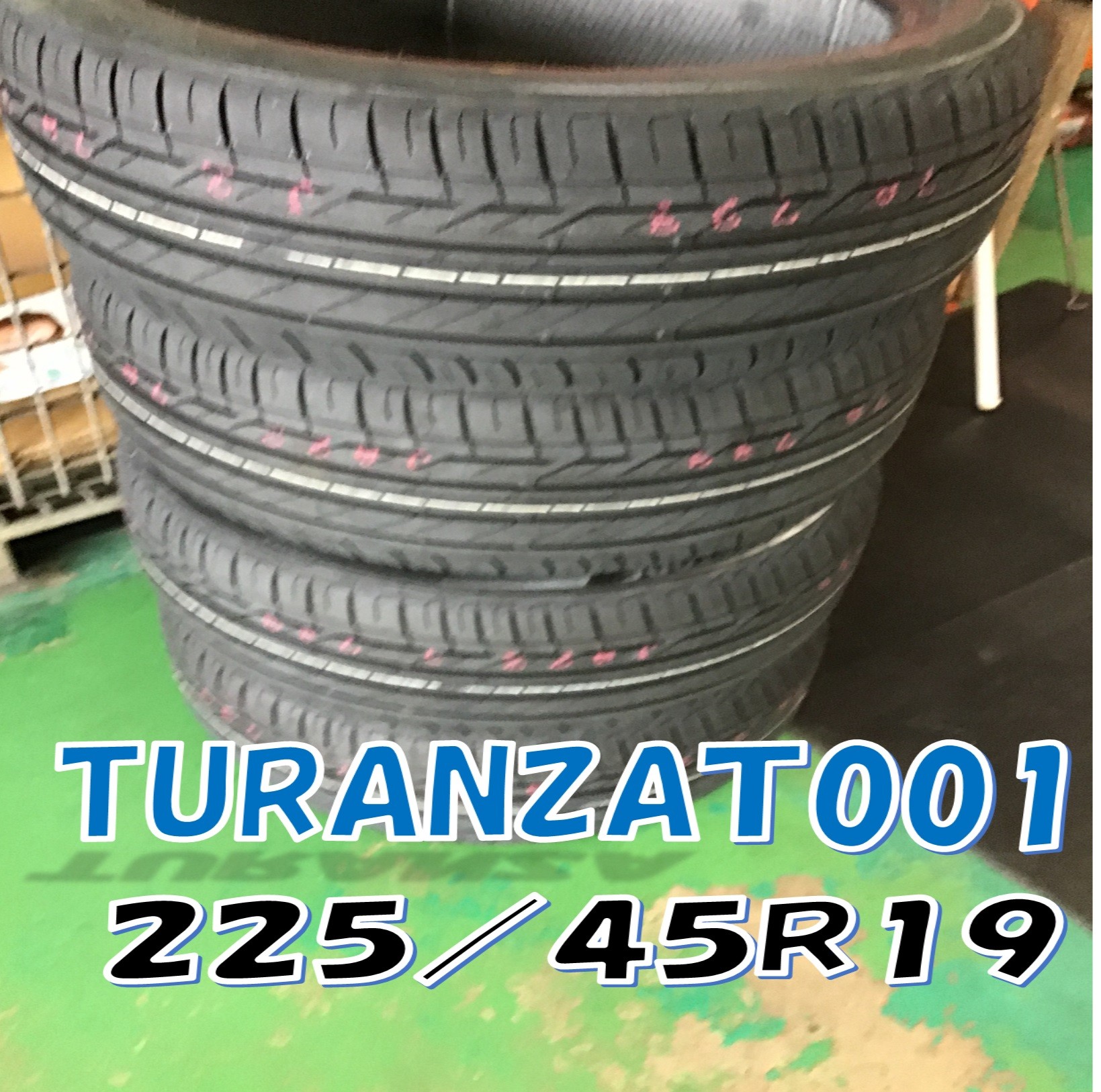 送料無料] バリ溝！9.5分☆マツダ アテンザ 純正 225/45R19