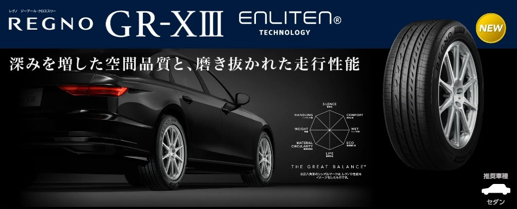 専用　REGNO GR-XⅢ 215 45 17 2本　② REGNO GR-XⅢ 215/45R17 91W XL｜ブリヂストン タイヤオンライン