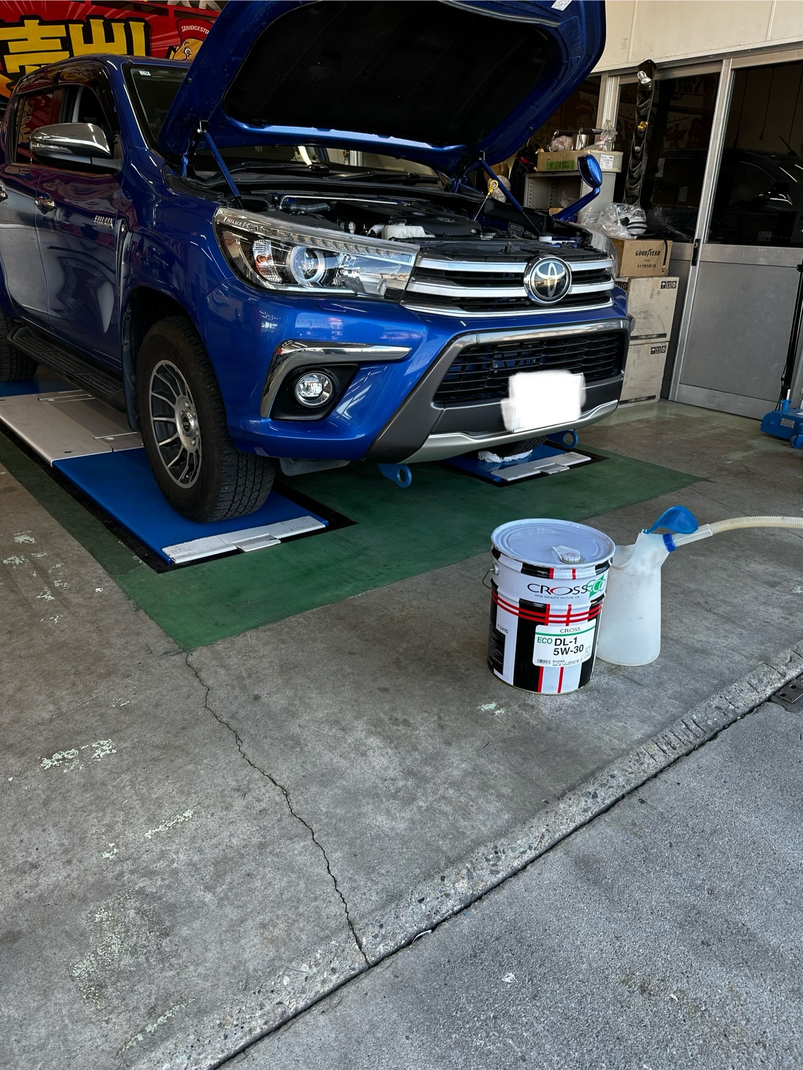 自分の車オイル交換