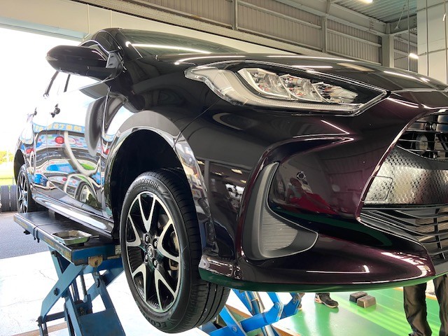 ヤリス 純正 オプション アルミホイール タイヤセット　185/55R16 ヤリスのタイヤ交換185/55R16編 | トヨタ ヤリス タイヤ タイヤ