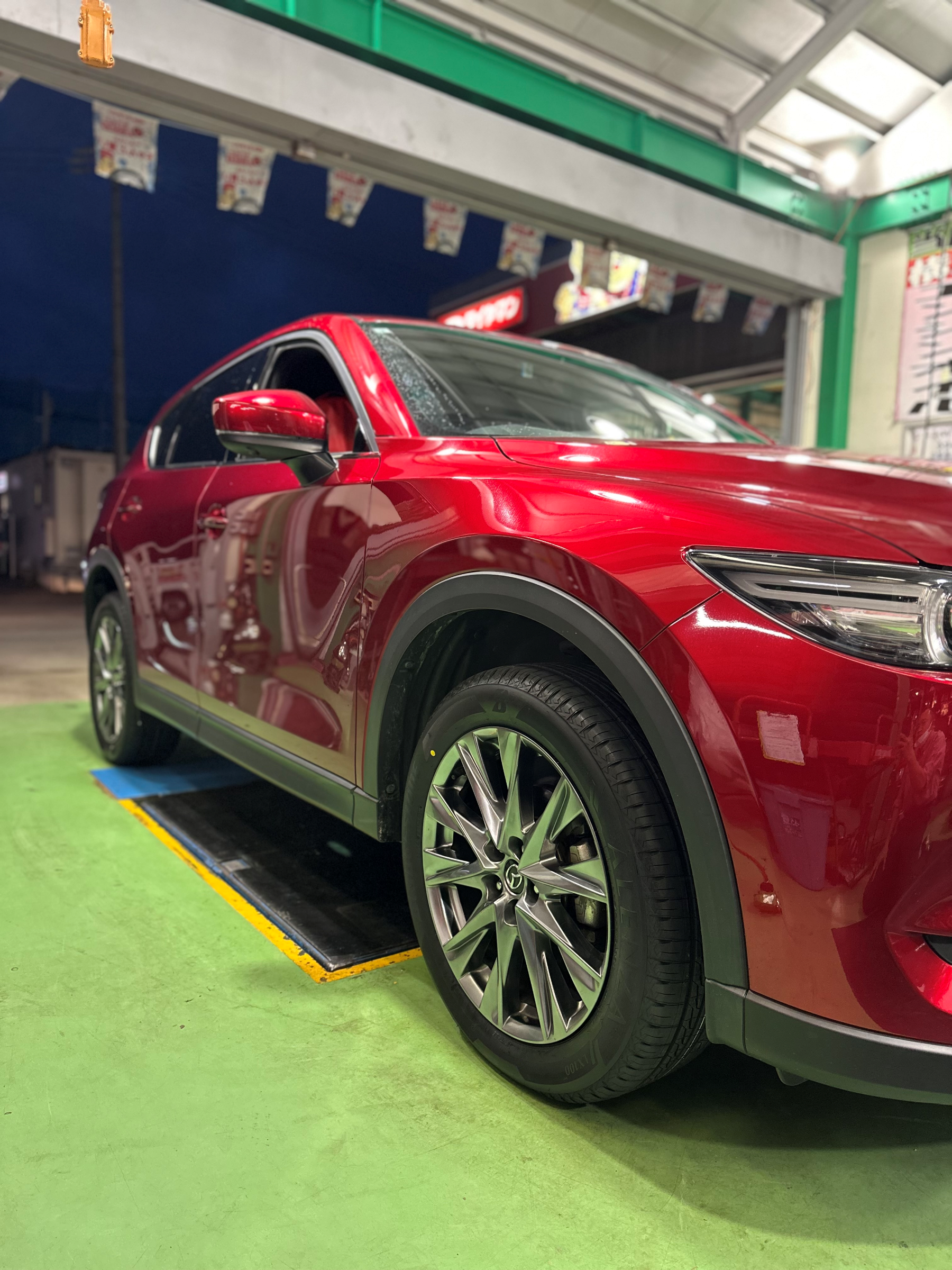 タイヤ交換】マツダCX-5にブリヂストンアレンザLX100を装着