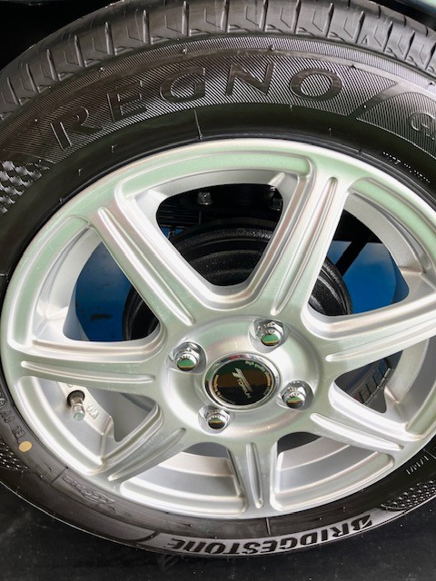 軽トラに履いてたアルミホイール