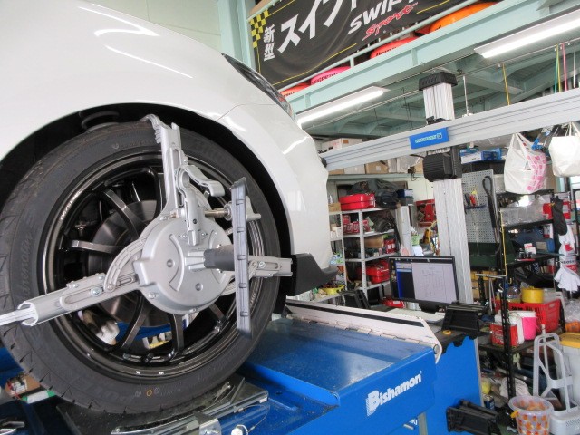ZC33Sスイフトスポーツのアライメント調整・L880Kコペン修理完了
