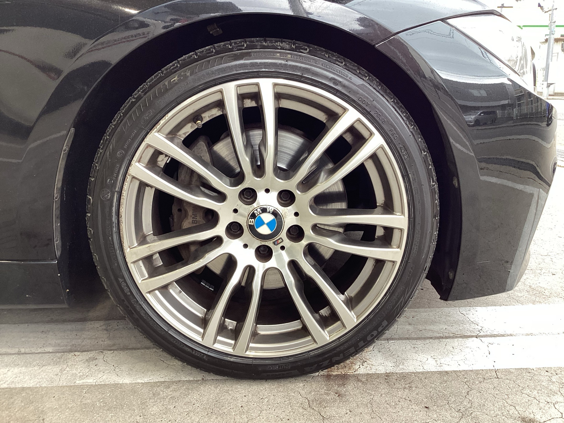 BMW 3.4シリーズ18インチ ポテンザ、リアランフラット2本フロント