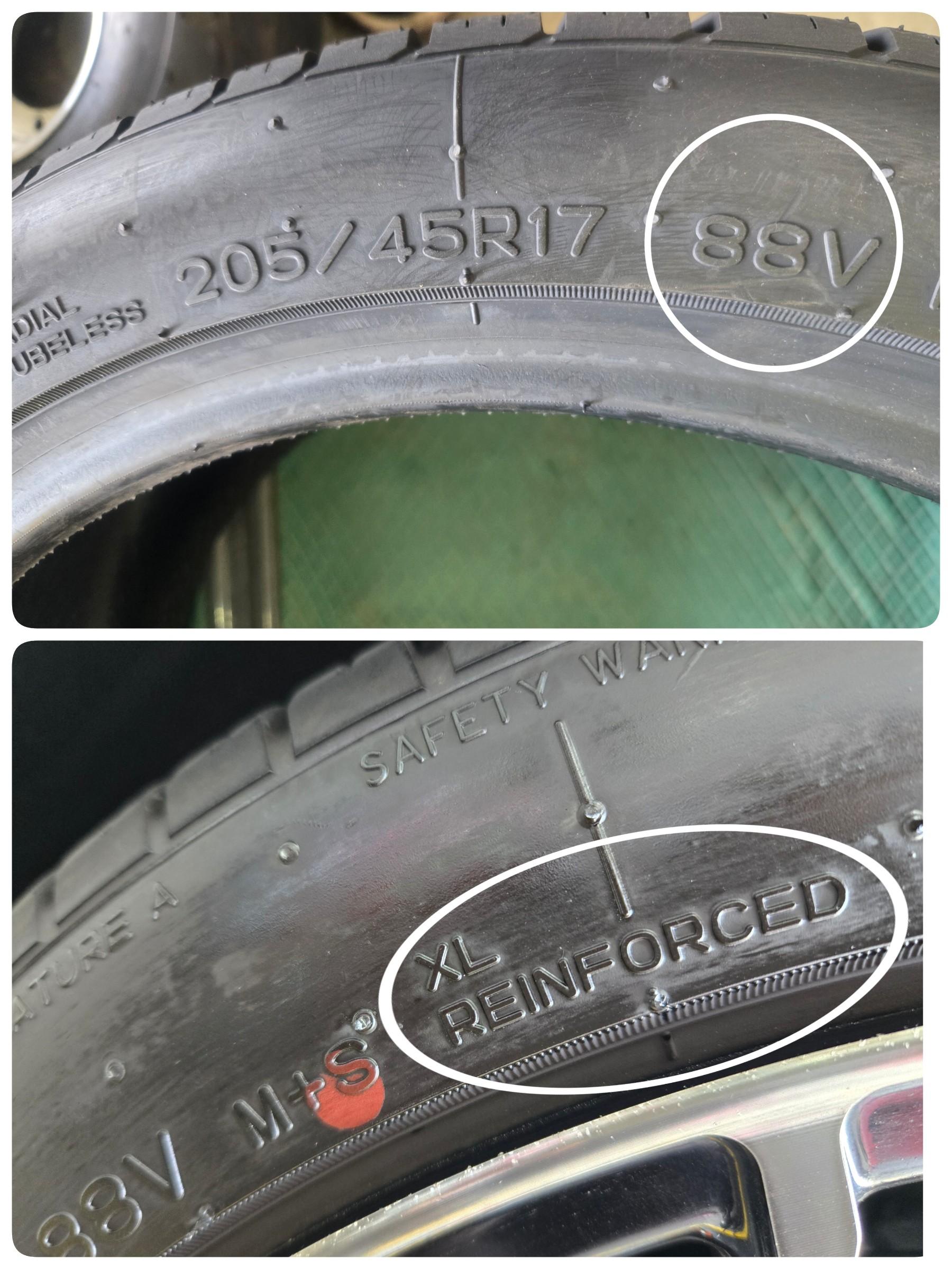 EXTRA LOAD」「REINFORCED」規格のタイヤ空気圧は適切に！！ | タイヤ