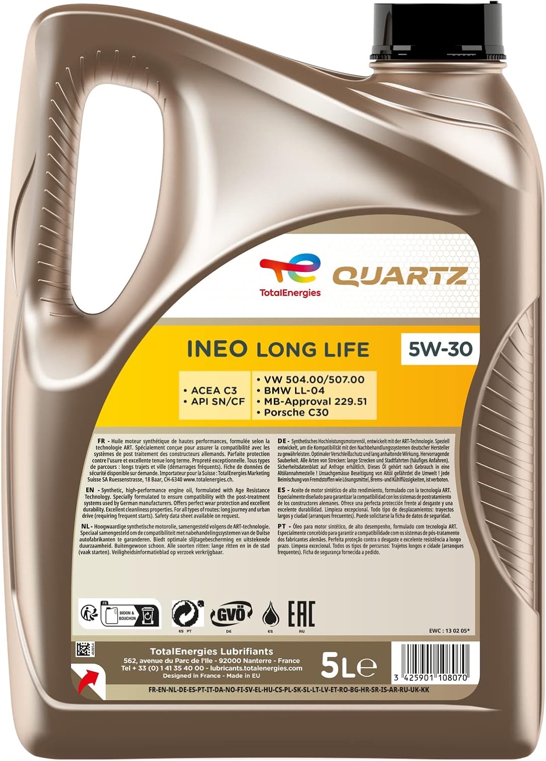 ◇ TOTAL QUARTZ INEO LONG LIFE 5W-30 ◇ 外車用ロングライフ