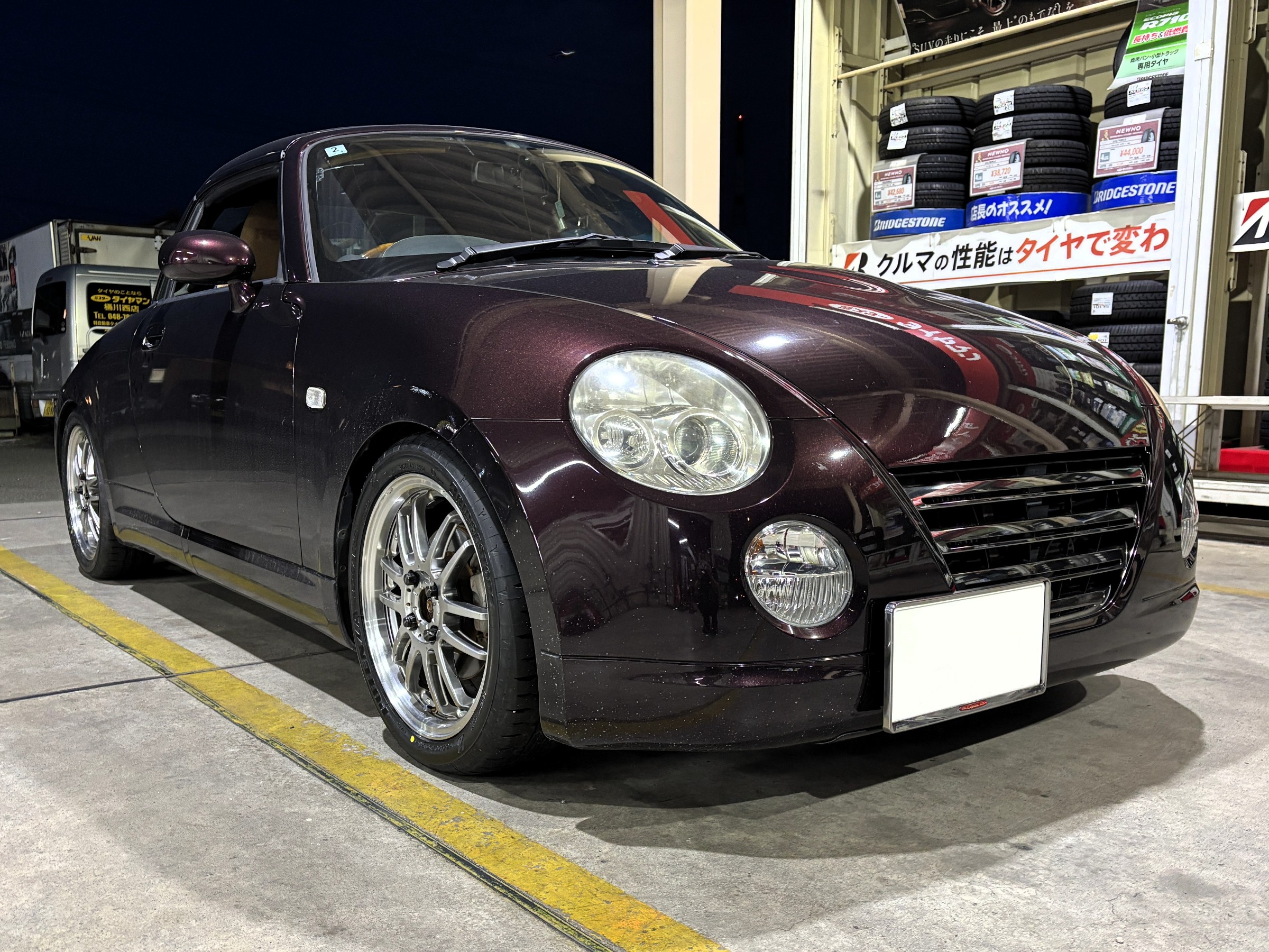 ダイハツ コペンにブリヂストン POTENZA RE-71RSを装着[持込みタイヤ 