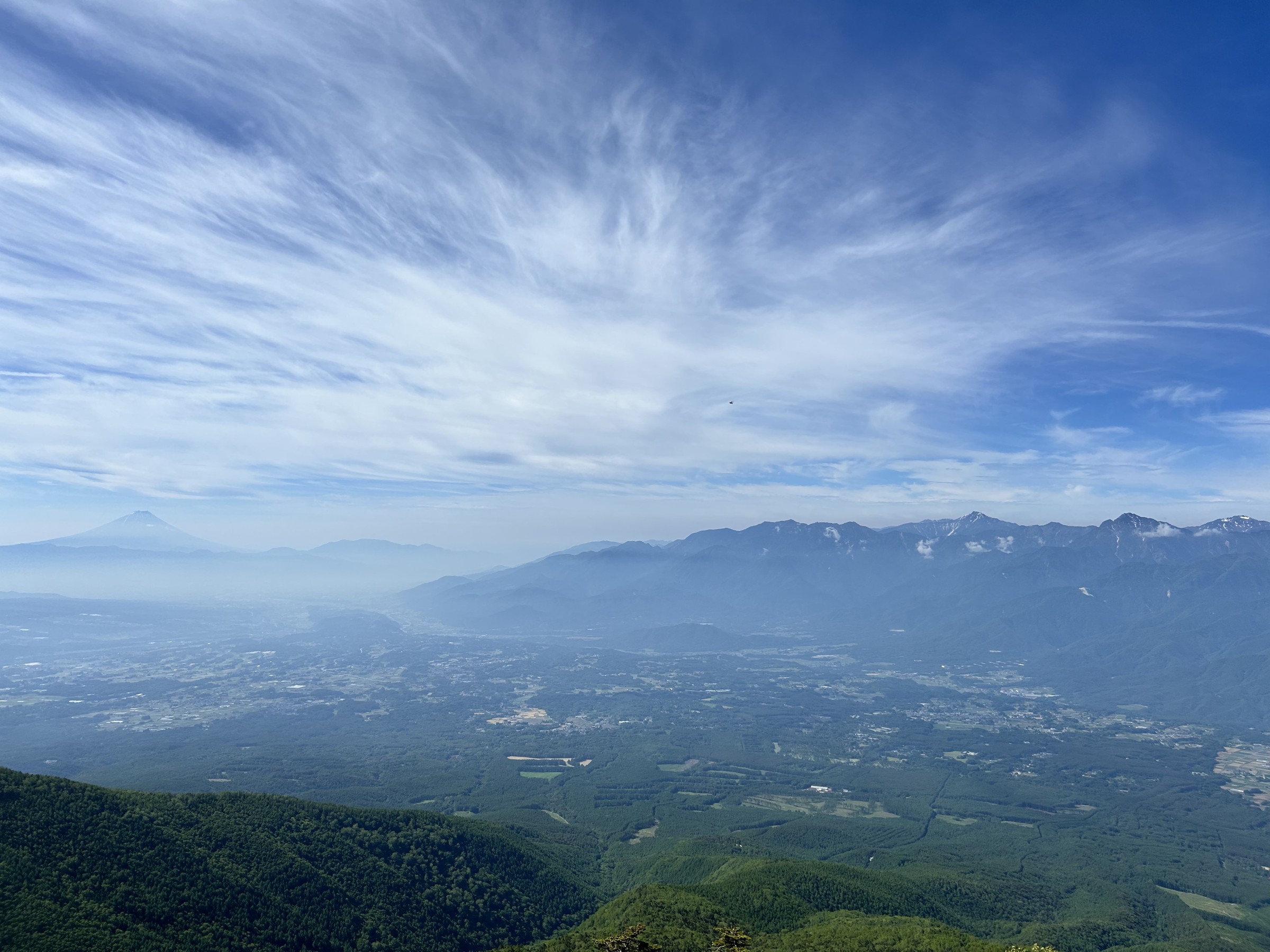 編笠山からの眺望