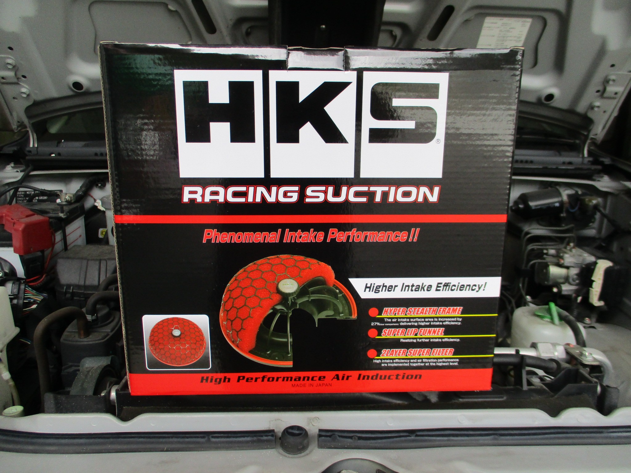 ジムニーJB23にHKSレーシングサクション取り付け！！ | スズキ