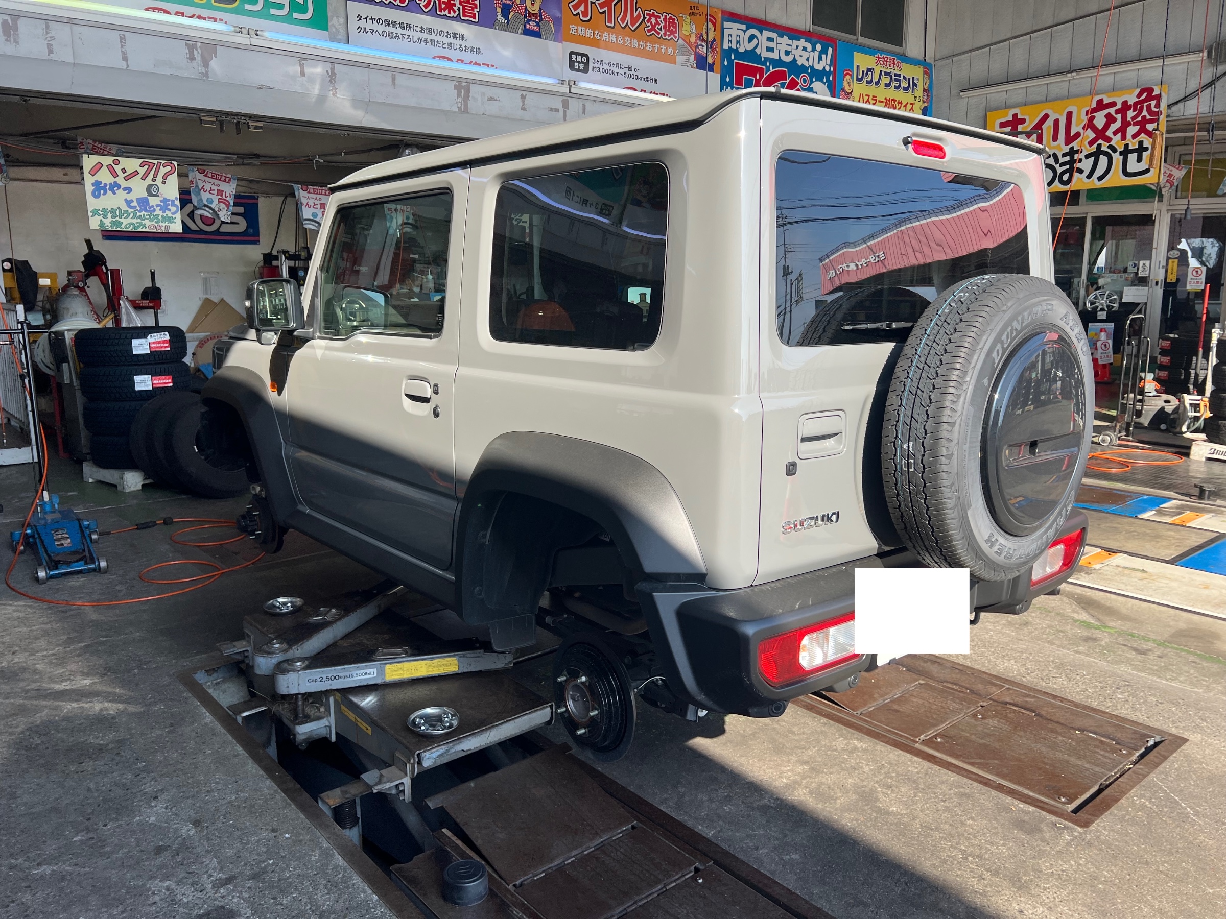 作業事例】ジムニーシエラにブリヂストン DM-V2 スタッドレスを装着