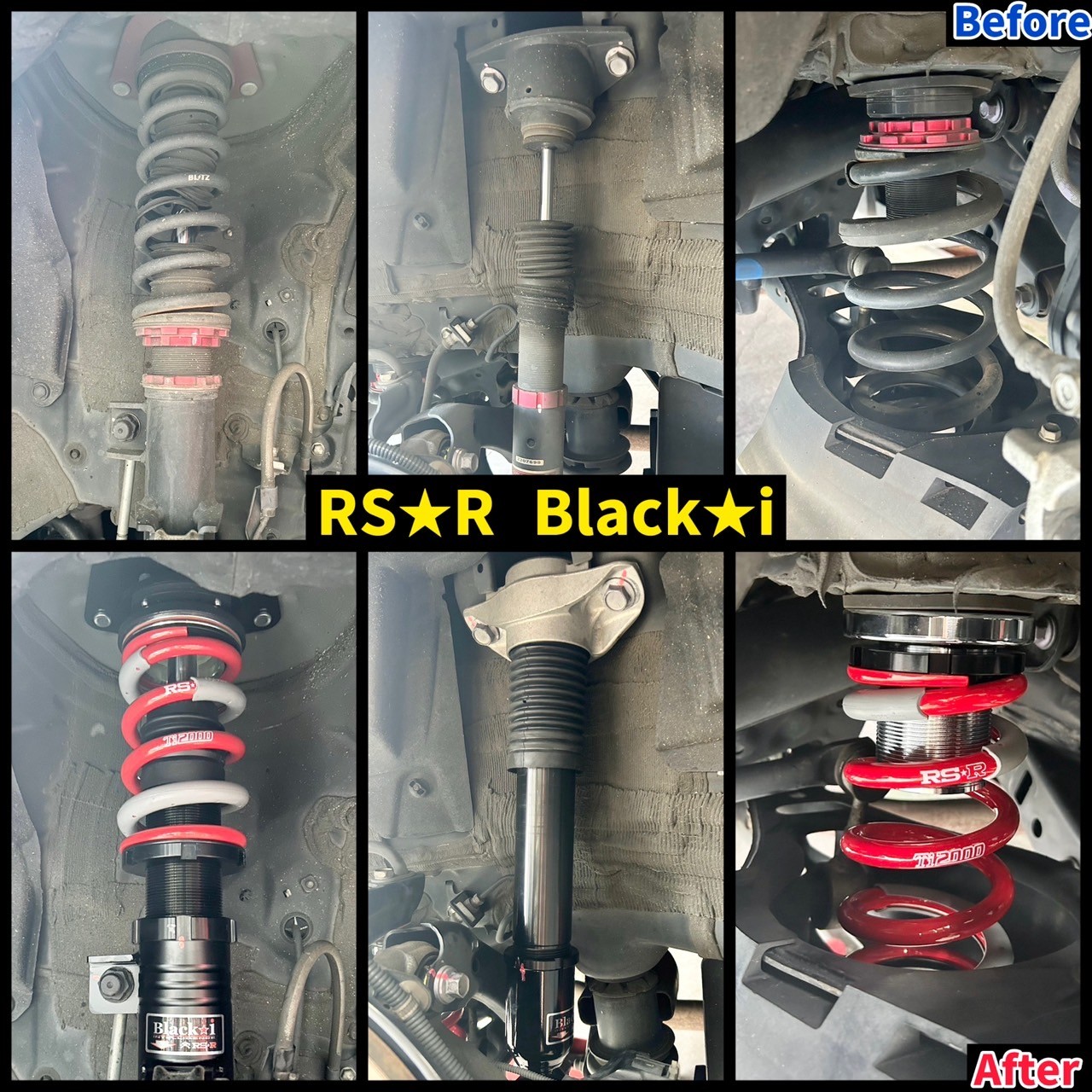 80ハリアーにRSRさんの【ブラックⅰ】車高調を取り付けさせていただj