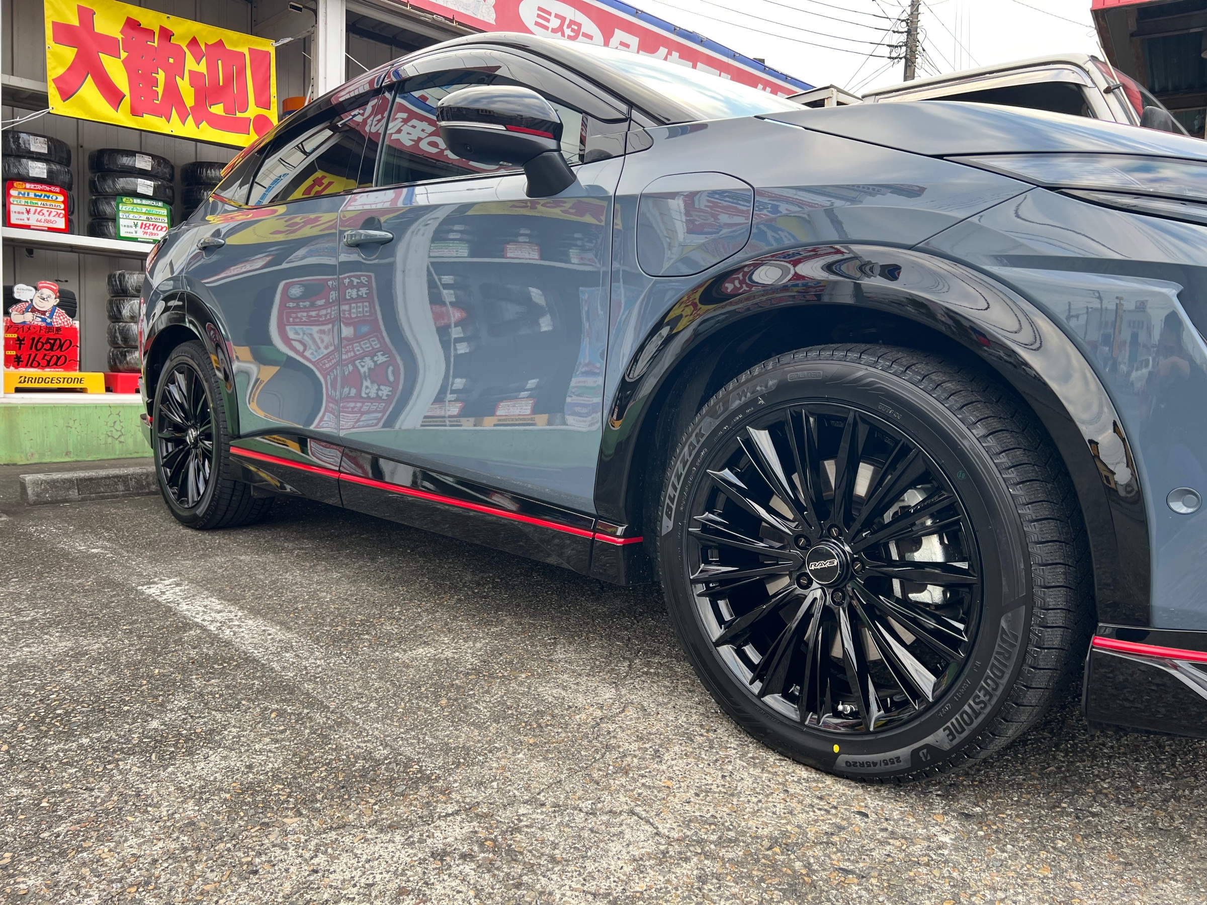 作業事例】日産アリア NISMOに20インチスタッドレスセットを装着