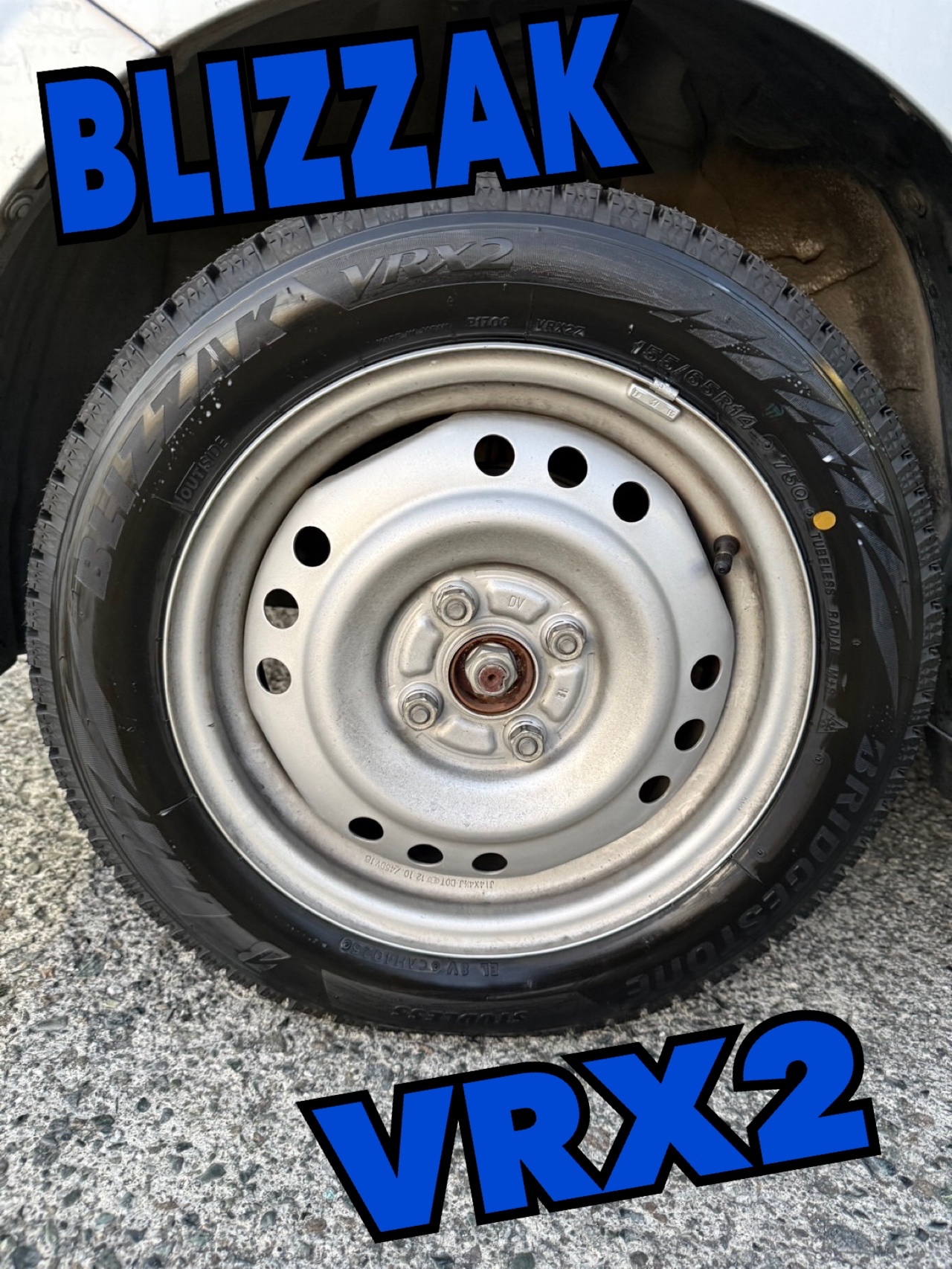 ♡ダイハツ ムーヴコンテ ブリザック VRX2 タイヤ交換のお客様