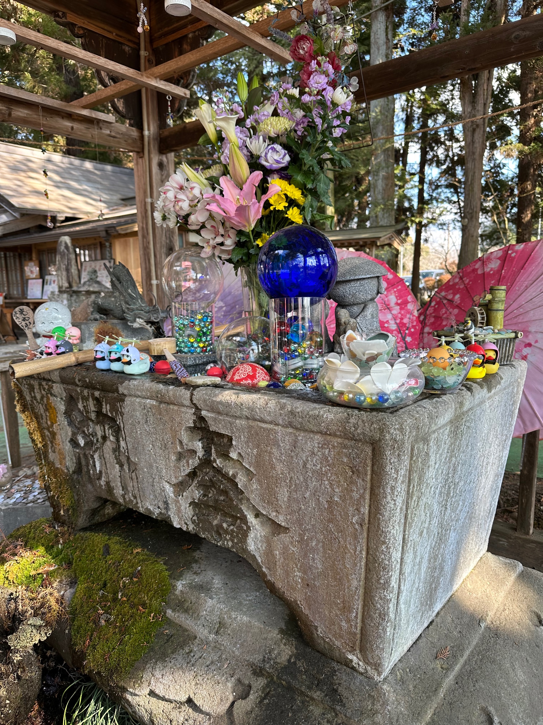 光丸山　花手水