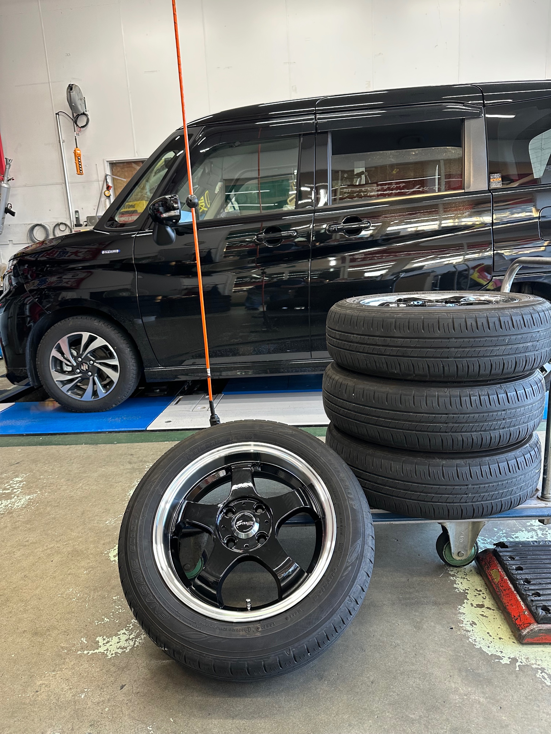スズキ ソリオ・バンディット ステルスレーシングK36 取付作業