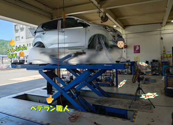 作業中