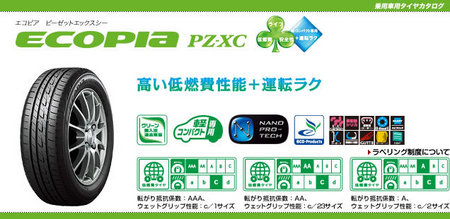 ECOPIA PZ-XC | タイヤ | 商品情報 | ミスタータイヤマン ひたちなか店