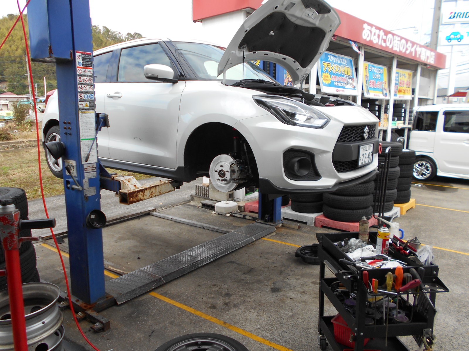 スイフトスポーツZC33S ブレーキローター＆シールまで破損 最悪