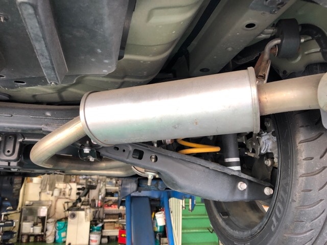 30プリウス 純正触媒マフラー 50プリウスフロント触媒ストレート加工