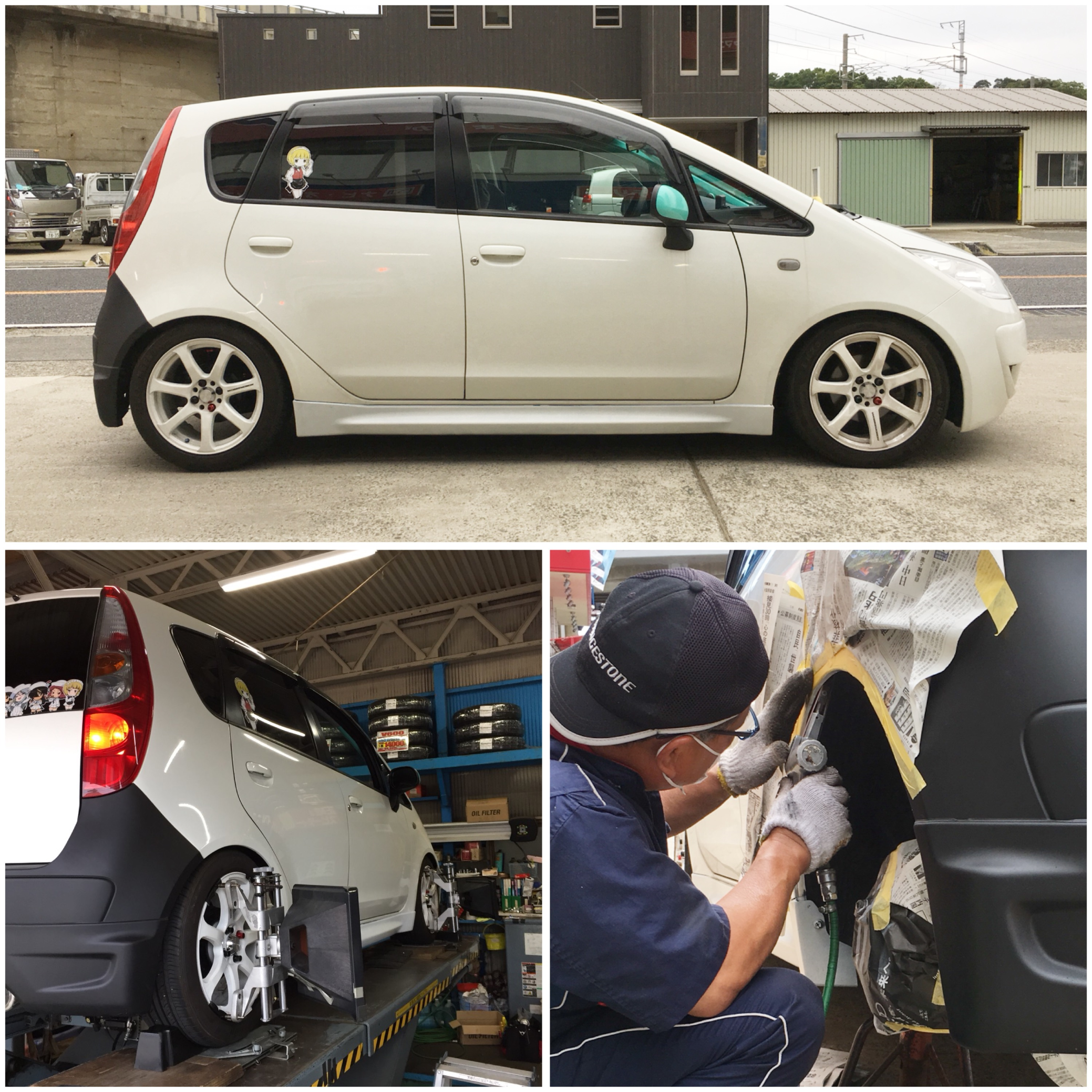 ダウンサス 車高調などの足廻りのことなら当店にお任せ スタッフ日記 ミスタータイヤマン まんが 大阪府 和歌山県のタイヤ カー用品ショップ ブリヂストンのタイヤ専門店