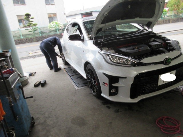 GRヤリスにGフォースのダウンスプリング・GRヤリスRS納車