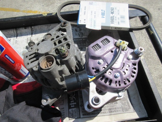 JA11ジムニーオルタネーター交換・キャリートラック車検整備・RX-8