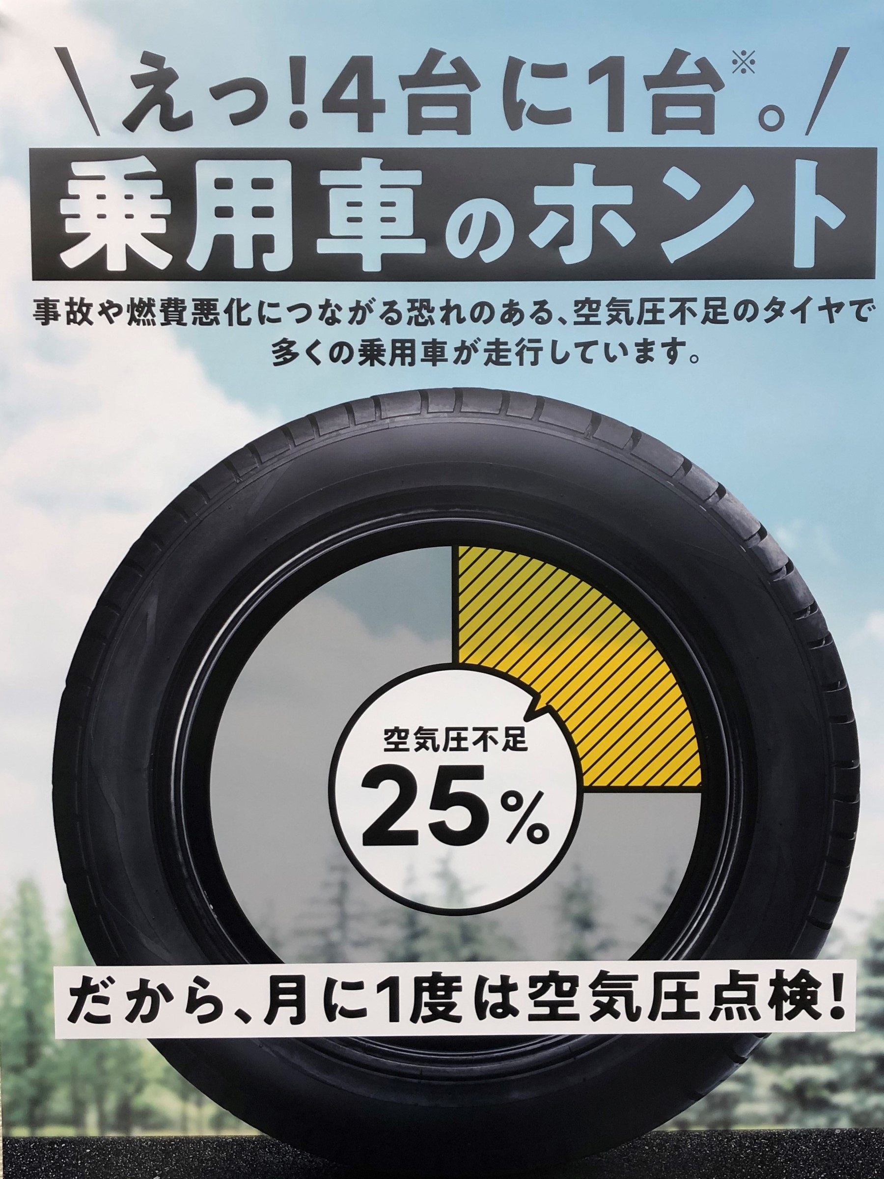 点検してますか スタッフ日記 ミスタータイヤマン 高井戸店 東京都のタイヤ カー用品ショップ ブリヂストンのタイヤ専門店