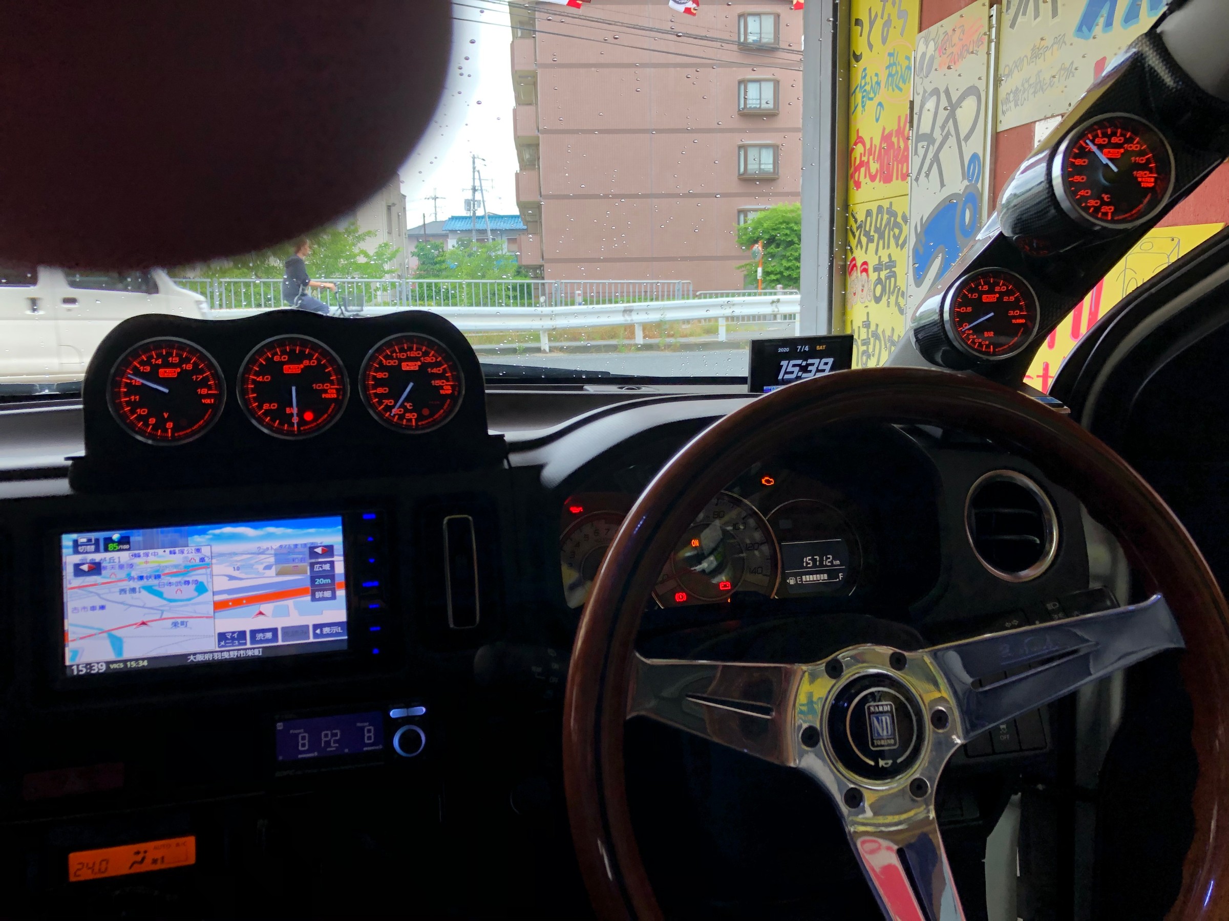 新しい季節 アルト アルトターボRS HA36S ピラーメーターフード