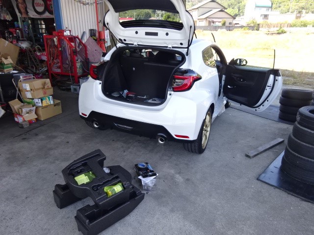 GRヤリスリアカメラ取り付け・ハイゼットトラック車検整備・N-BOX